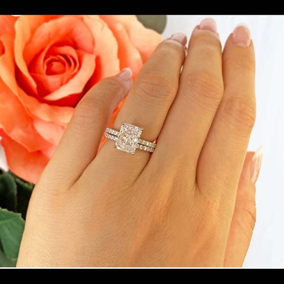 Jewelry - NEW Tiger Gems 3ctw Radient Cut Solitaire Engagement Ring